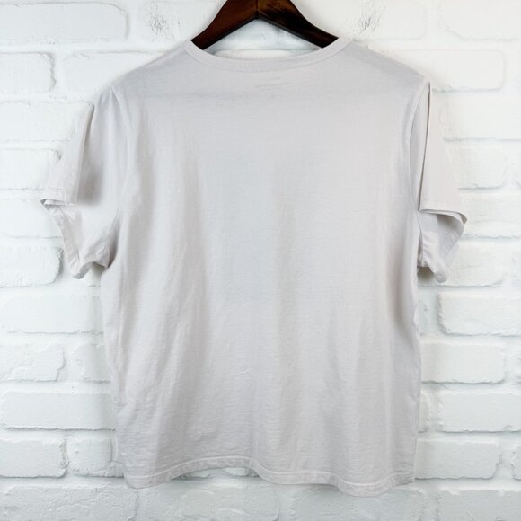 Abercrombie & Fitch Skimming Disco Ball Tee Short Sleeve Ivory Tee B&W Size L - Picture 7 of 7